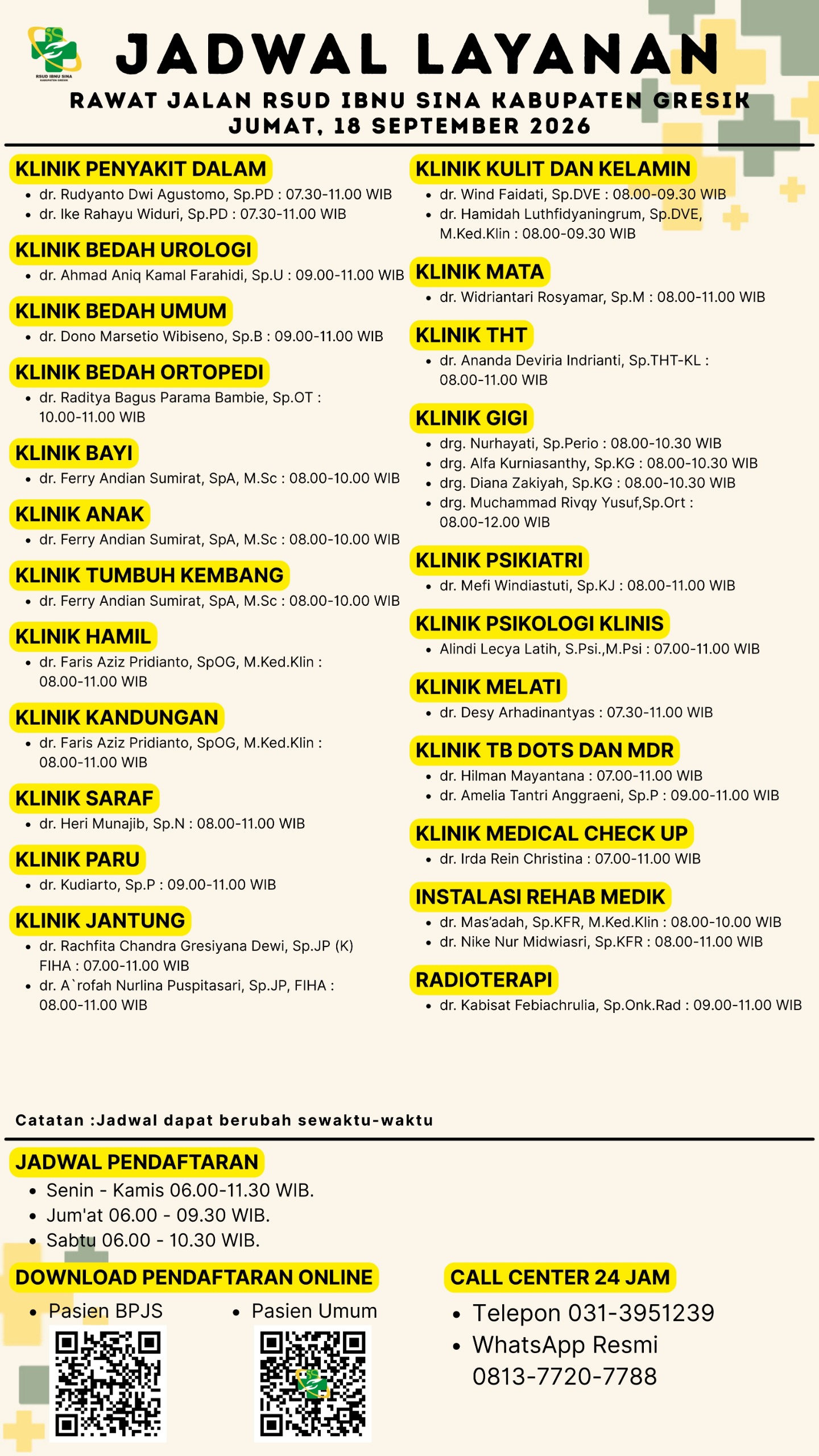 Jadwal Dokter