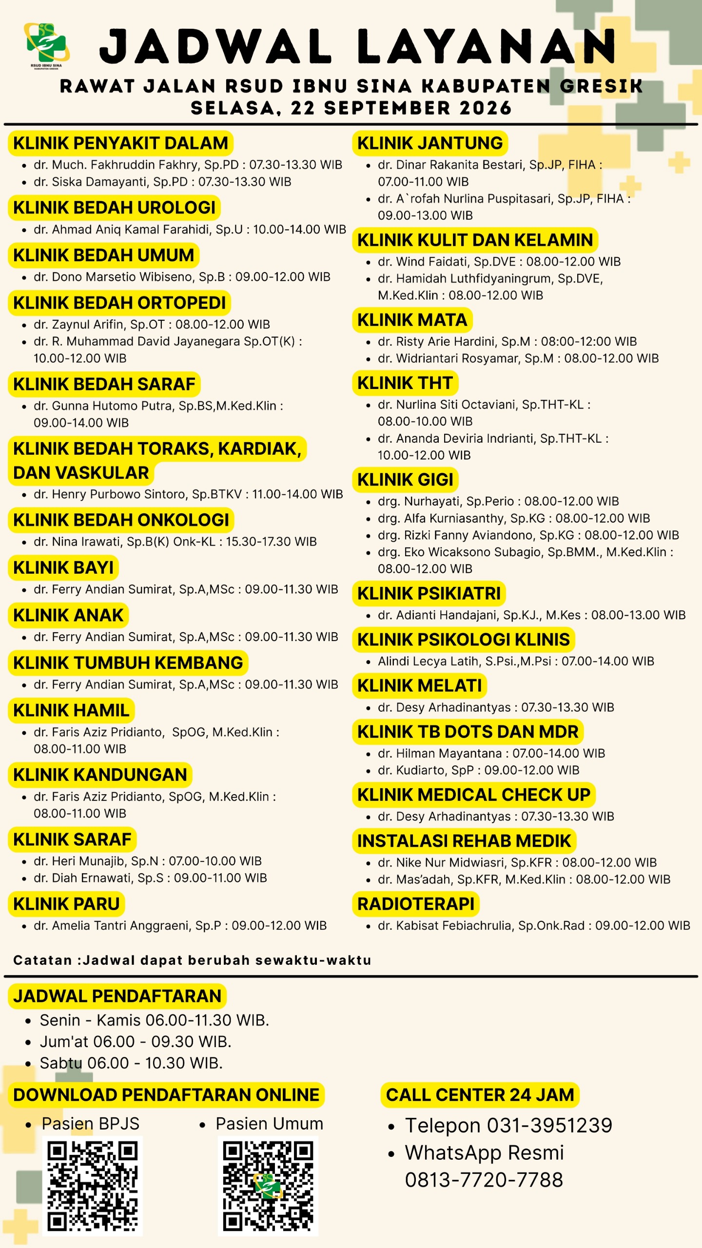 Jadwal Dokter